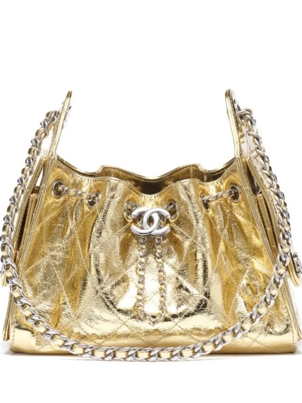 CHANEL Medium Hobo Bag – Metallic Veau (Metallic Calfskin) – Brand New